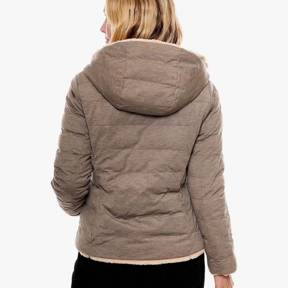 Be Boundless Women’s Water Resistant Faux Fur Jacket Knit Reversible Medium - Picture 5 of 11